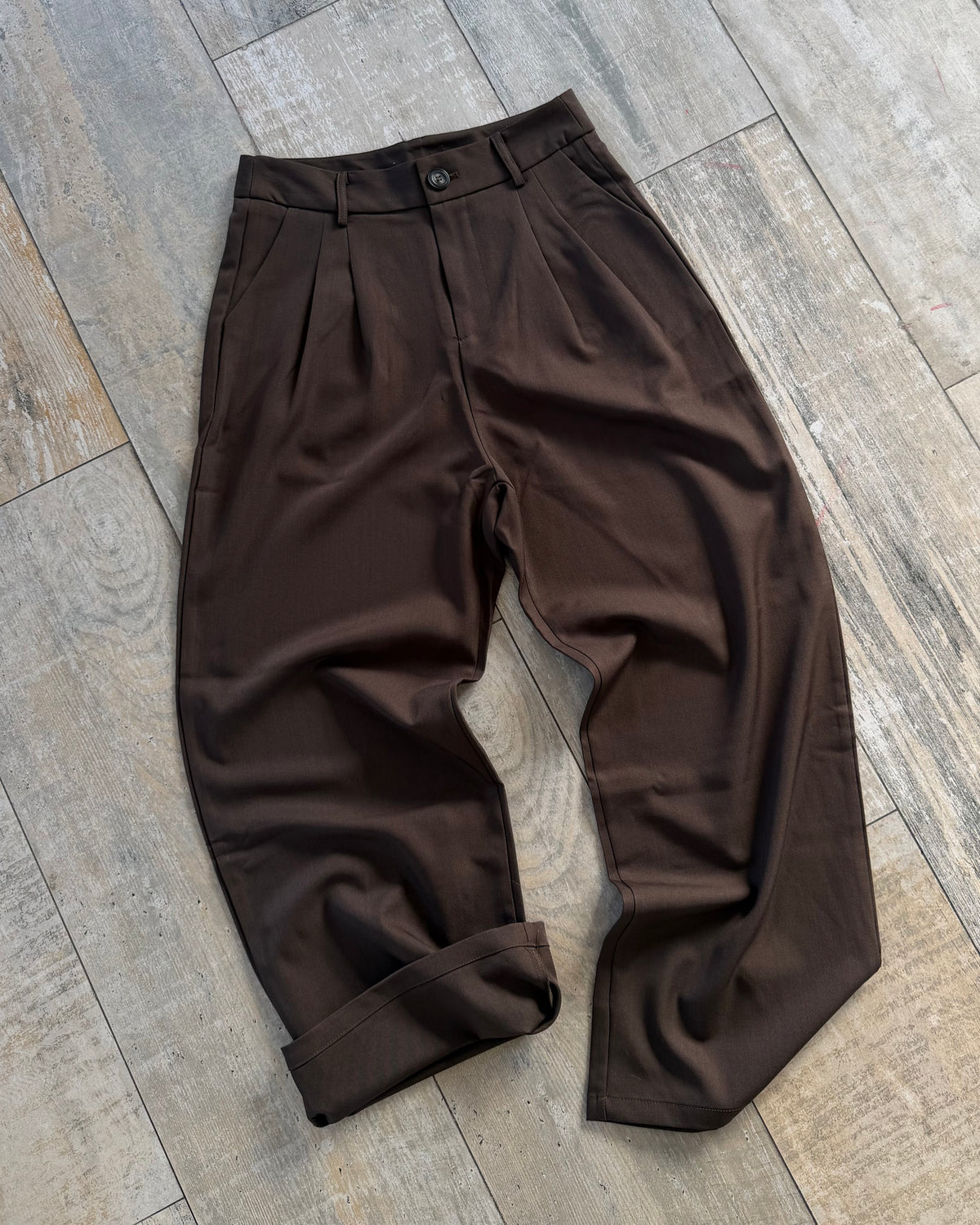 Pantalón sastrero chocolate