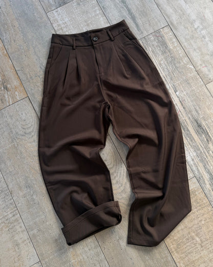 Pantalón sastrero chocolate